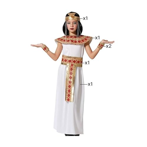 Atosa disfraz faraona blanco y dorado 10 a 12 años