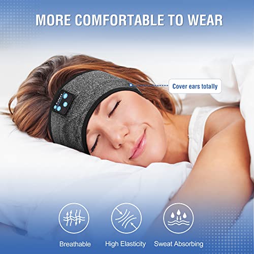 Auriculares para Dormir con Diadema Bluetooth para Dormir, Fulext inalámbricos con cancelación de Ruido para Dormir de Lado, Siesta de Oficina, Viajes aéreos, relajantes, meditación