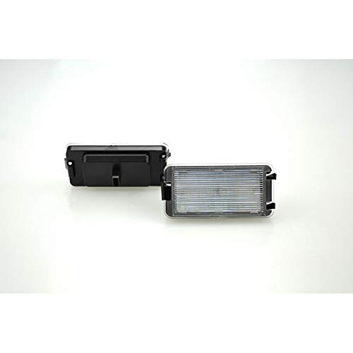AUTOSTYLE Juego de luces de matrícula LED a medida compatible con varios modelos Seat, Negro