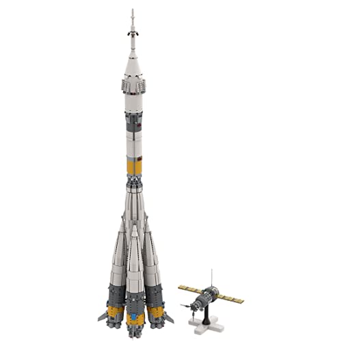 AYAY Soyuz-FG Juego de construcción de cohetes ruso con peso pesado, serie espacial de la NASA, juego de bloques de construcción, compatible con Lego NASA (4248PCS)