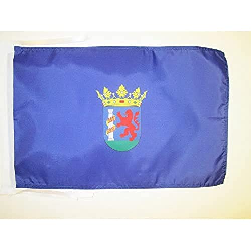 AZ FLAG Bandera de la Provincia DE BADAJOZ 45x30cm - BANDERINA BADAJOZ EN Extremadura 30 x 45 cm cordeles