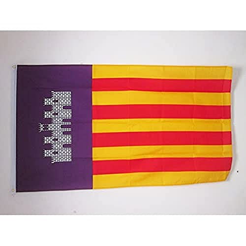 AZ FLAG Bandera de Mallorca 150x90cm - Bandera MALLORQUINA 90 x 150 cm