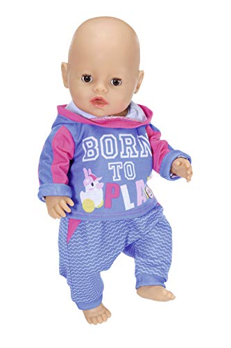 BABY born Jogging Suit 43cm - For Toddlers 3 Years & Up, Pack of 1, (Assorted Color)