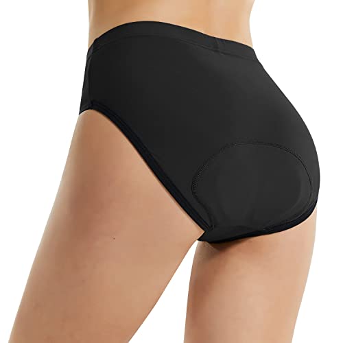 BALEAF Sport Ciclismo Bragas para Mujer Sports Pantalon Corto 3D Acolchado Transpirables, de Secado rápido Negro M