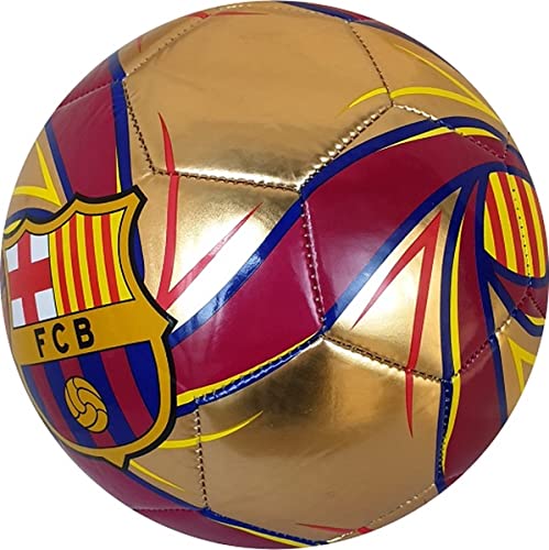 Balón oficial de fútbol Barcelona. Pelota de fútbol Blaugrana. Oro Rojo Azul. Talla para adultos y niños (tamaño 5 - grande)