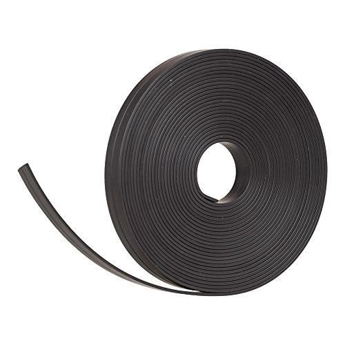 Banda magnética, Color Negro, 5 m de Longitud, 10 mm de Ancho, para Paneles magnéticos, refrigeradores, Tablas de planificación y Cuadros Blancos.
