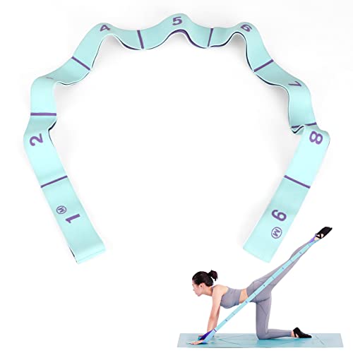 Bandas elásticas de resistencia, bandas elásticas de fitness y bandas de yoga estiramiento de la banda elástica ceinture (azul púrpura)