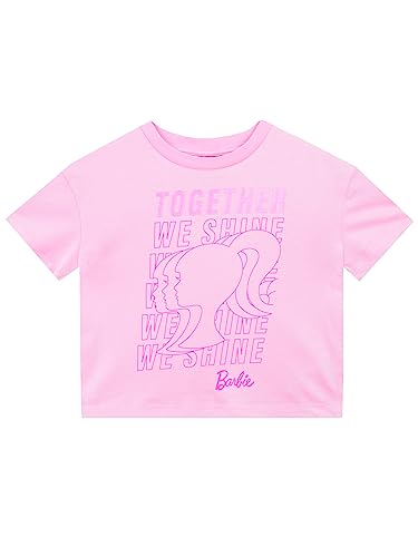 Barbie Camiseta Niñas | Ropa de Niña Algodón | Camiseta de Manga Corta | Rosa 3-4 Años