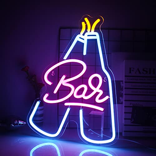 Barra de luces de bar multicolor para decoración de pared, luz LED brillante con fuente de alimentación USB para bar, club, bistro, fiesta