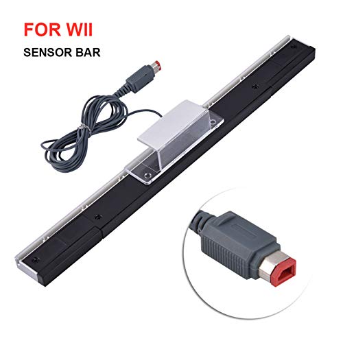 Barra de Sensor de Infrarrojos con Cable, Barra de Sensor con Cable de Rayo de Señal de Infrarrojos/Receptor para Nintendo Wii, Plug and Play