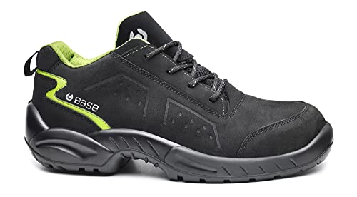 BASE Protection Chester S3 SRC Zapato de Seguridad, Talla: 49, Color: Negro/Verde, B0178BGN49