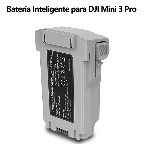Batería Mini 3 Pro Plus, MVMOD 3850mAh Batería de Vuelo Inteligente para dji Mini 3, 47Mins MAX Tiempo de Vuelo Batería para dji Mini 3 Pro Drone(Sólo para Cargadores Originales dji)