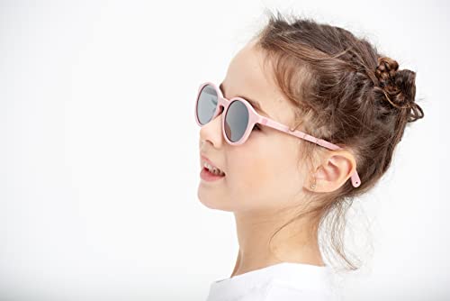 Béaba Gafas de sol para niños de 4 a 6 años, Protección 100% UV - CAT 3, Protección lateral, Comodidad óptima, Patillas ajustables en 360°, Rosa de niebla