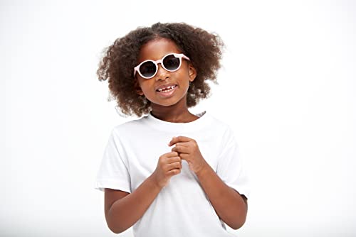 Béaba Gafas de sol para niños de 4 a 6 años, Protección 100% UV - CAT 3, Protección lateral, Comodidad óptima, Patillas ajustables en 360°, Rosa de niebla