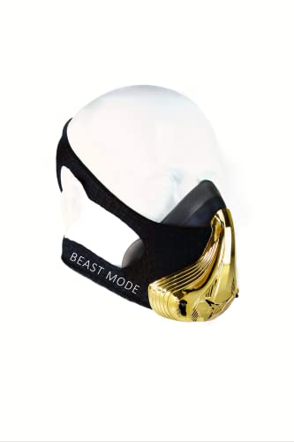 Beastmode Máscara de entrenamiento – Máscara de resistencia respiratoria para mayor rendimiento de resistencia, fortalece la musculatura respiratoria que aumenta el rendimiento durante el