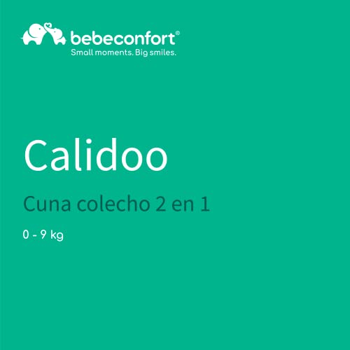 Bebeconfort Calidoo Cuna Colecho y Cuna de viaje 2 en 1, regulable en altura en 7 posiciones y reclinable, plegado fácil, colchon cuna incluido, color Geometric