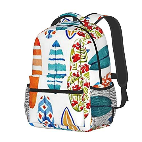 BEEOFICEPENG Mochila, mochila escolar con patrón elíptico que camina, viaje, camping, mochila ligera