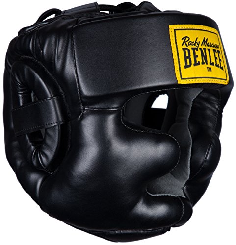 BENLEE Rocky Marciano Kopfschützer Full Protection - Casco de Boxeo, Color Negro, Talla l/XL