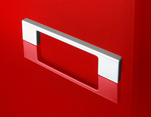 Berlioz Creations – Mueble de Cocina con 1 Puerta, Paneles de partículas, Rojo, 60 x 33,3 x 55,4 cm
