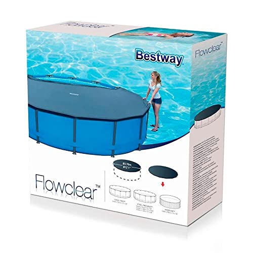 Bestway Cobertor 4 estaciones para piscinas redondas elevadas de 366 cm de diámetro