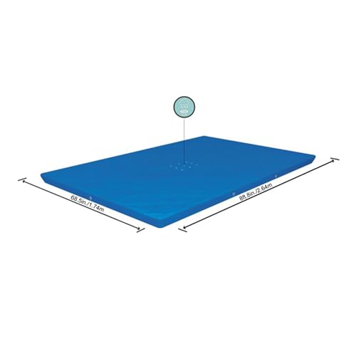 Bestway Cubierta de piscina elevada para 4 estaciones Steel Pro™ 58106, rectangular, 300 x 201 cm, azul