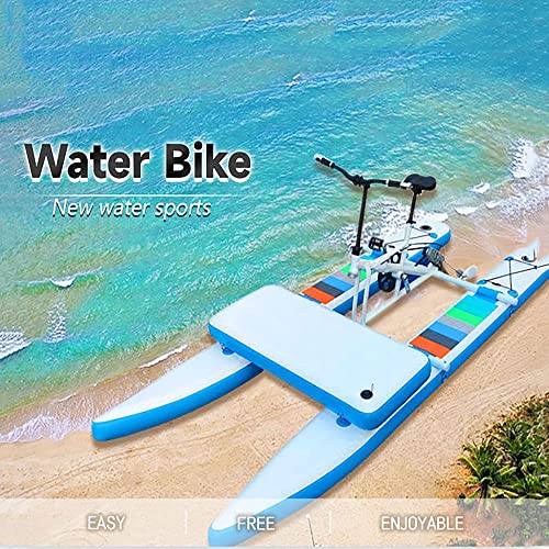 Bicicleta acuática, canotaje acuático,Kayak inflable Bikeboat para lago, Bicicletas acuáticas de ocio para parques,Instalaciones de entretenimiento acuático,Bote inflable de pedales para lago y océano