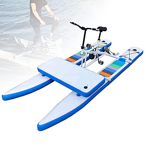 Bicicleta acuática, canotaje acuático,Kayak inflable Bikeboat para lago, Bicicletas acuáticas de ocio para parques,Instalaciones de entretenimiento acuático,Bote inflable de pedales para lago y océano