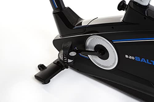 Bicicleta magnética SALTER B20. Sistema de freno magnético, silencioso y sin mantenimiento. - Volante de inercia equivalente a 19 kg que genera un movimiento suave y fluido.