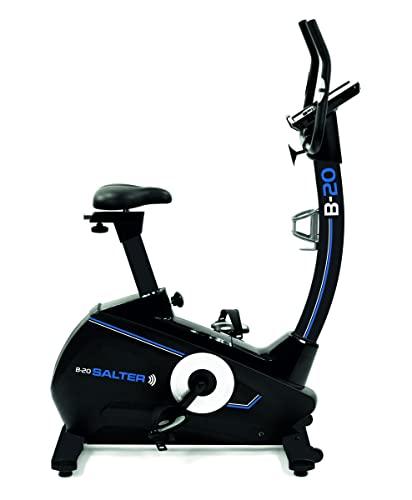 Bicicleta magnética SALTER B20. Sistema de freno magnético, silencioso y sin mantenimiento. - Volante de inercia equivalente a 19 kg que genera un movimiento suave y fluido.