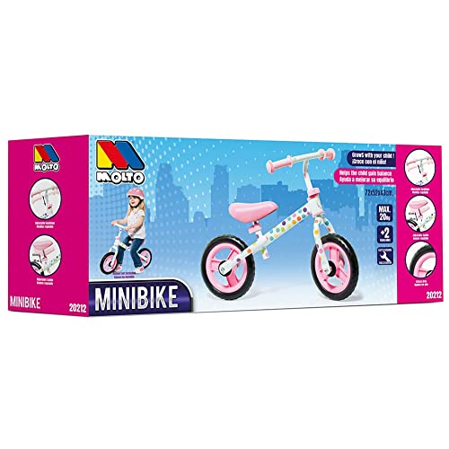 Bicicleta sin Pedales Minibike Rosa Molto - sin Casco