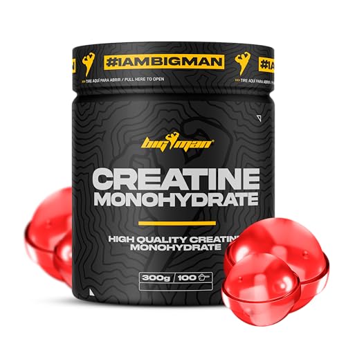 BigMan | Creatina Monohidrato 300Gr (Candy Pop) | 200 Mesh | Incrementa Resistencia | Potencia los Efectos de los Entrenamientos | Crecimiento Muscular