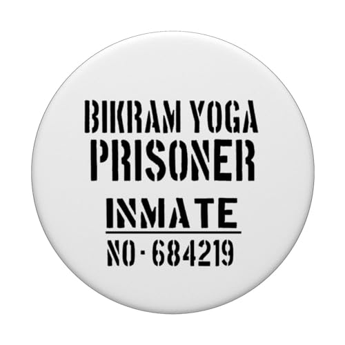 Bikram Yoga Instructor: Prison Preso Disfraz de Halloween PopSockets PopGrip Intercambiable