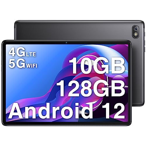 Blackview Tablet 10 Pulgadas Android 12 Tab 7 Pro 6GB RAM + 128GB ROM(1TB TF), Dual 4G LTE + 5G WiFi, Octa Core, Batería 6580mAh/FHD 1920 * 1200/8MP+13MP/BT 5.0/GPS/OTG/Type C