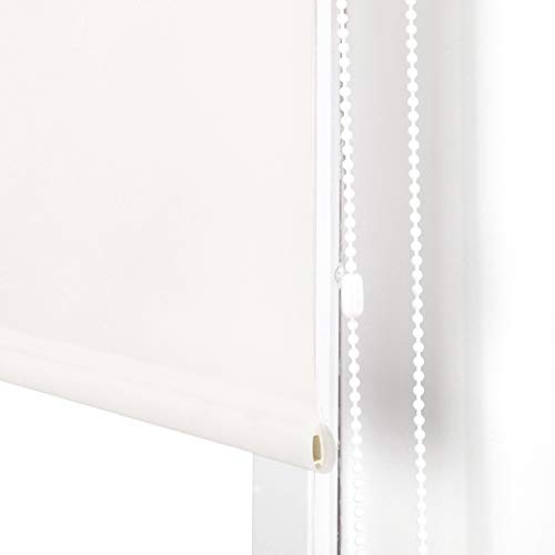 Blindecor Ara | Estor enrollable translúcido liso - Blanco Roto, 140 x 250 cm (ancho por alto) | Tamaño de la Tela 137 x 245 cm | Estores para ventanas