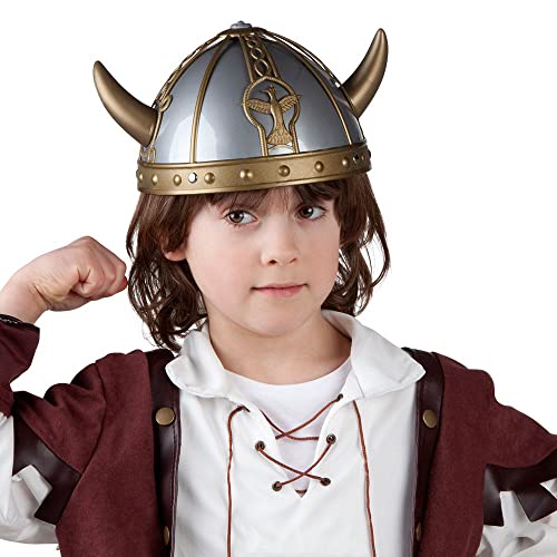 Boland 01351 - Casco Vikingo, casco vikingo para niños, de plástico, galo, gladiador, sombrero, disfraz, carnaval, fiesta temática