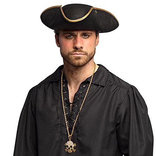 Boland 81933 - Sombrero Almirante Rachel, para Adultos, Sombrero Pirata, tripita, Sombrero, Disfraz, Carnaval, Fiesta temática
