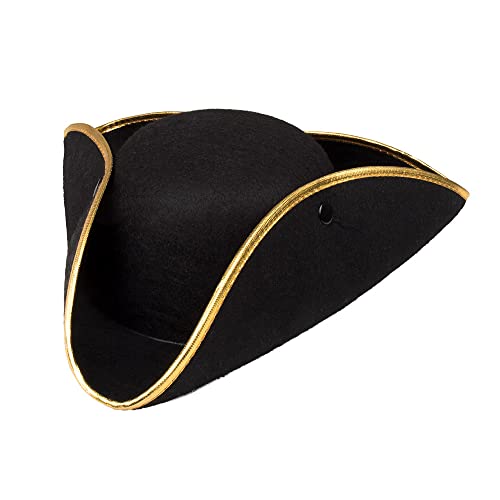 Boland 81933 - Sombrero Almirante Rachel, para Adultos, Sombrero Pirata, tripita, Sombrero, Disfraz, Carnaval, Fiesta temática