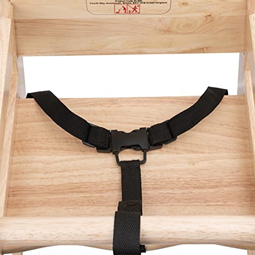 Bolero DL900 alta silla de madera, acabado natural