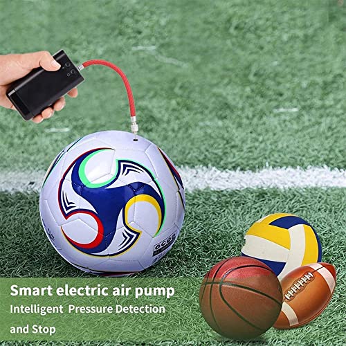 Bombas de bola eléctrica, bombas de balón de fútbol inflable inalámbrico, función linterna LED, banco fichas 2 en 1, carga de puerto USB, tapa emergente, para baloncesto balón baloncesto gimnasio
