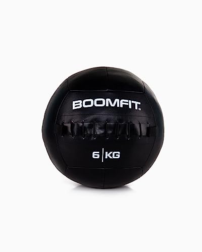 BOOMFIT Wall Ball 6Kg, Unisex-Adult, Black, One Size