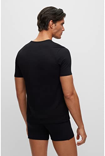 BOSS T-Shirt RN 3P Classic Camiseta, Black 1, M para Hombre