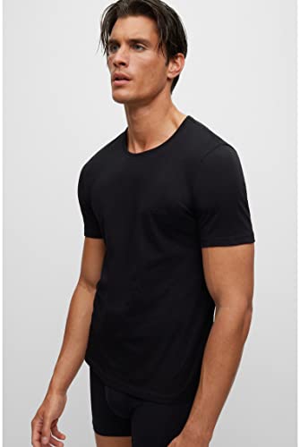 BOSS T-Shirt RN 3P Classic Camiseta, Black 1, M para Hombre