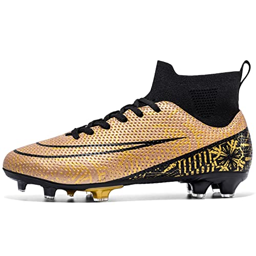 Botas de fútbol para Hombre Hightop Turf Cleats Football Shoes Athletic FG Soccer Shoes Outdoor Indoor Sports Shoes