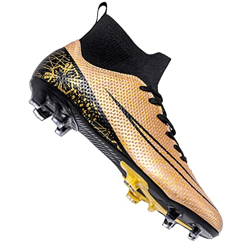 Botas de fútbol para Hombre Hightop Turf Cleats Football Shoes Athletic FG Soccer Shoes Outdoor Indoor Sports Shoes