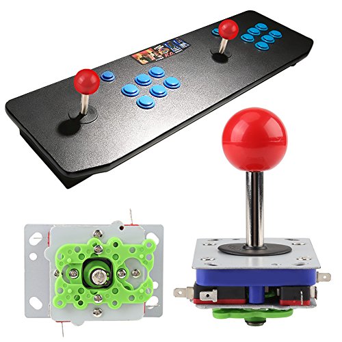 Botones Arcade de 1 Jugador y Joystick DIY Controller Kit, Juego de 2/4/8 vías Joystick Ball para Arcade Gaming