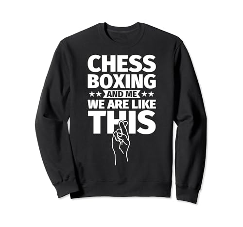 Boxeo de ajedrez y yo, somos así Sudadera