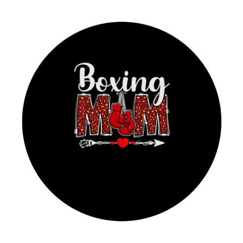 Boxeo Madre Boxeo Mamá Leopardo Boxeo Mamá Día de la PopSockets PopGrip Intercambiable