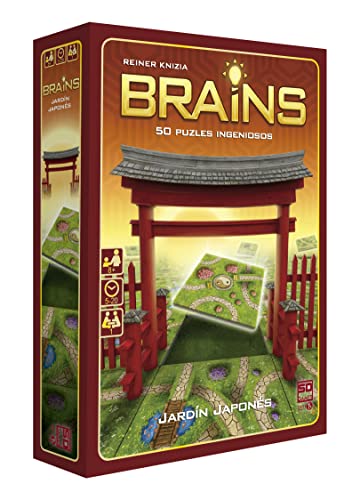 Brains, EL Jardin JAPONES - Juego de Lógica con 50 Puzzles, 1 Jugador a Partir de 8 Años