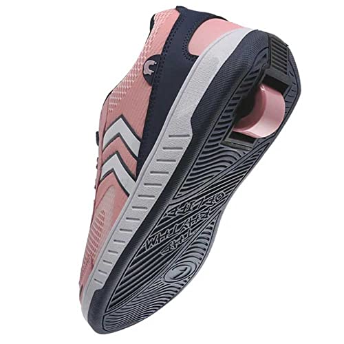 Breezy Rollers 2191771 - Zapatos con Ruedas, Zapatillas con Ruedas Juvenil, Sneakers con 1 Rueda Retráctil, Zapatillas de Skateboarding (Numeric_36)