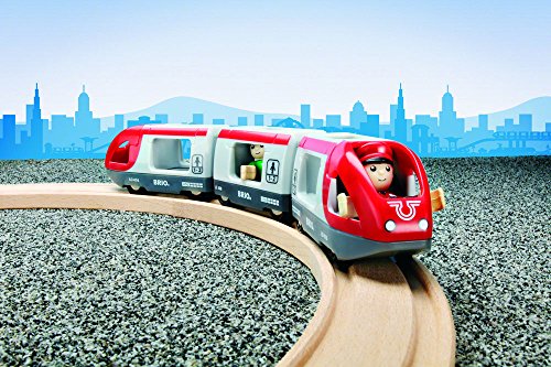 BRIO WORLD - Tren de pasajeros, vehículos para Circuito de Tren BRIO, 5 Piezas, Edad 3+ Años